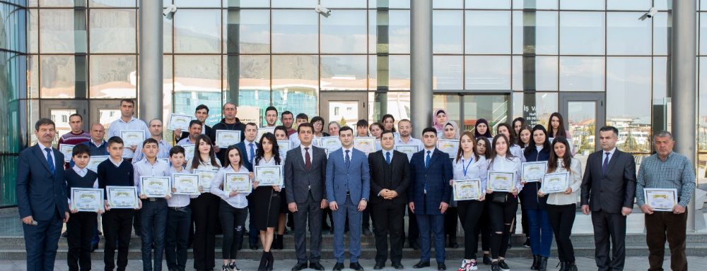 Certificates provided to participants of “ASAN–Vocation” training upon completion of the course in Sheki