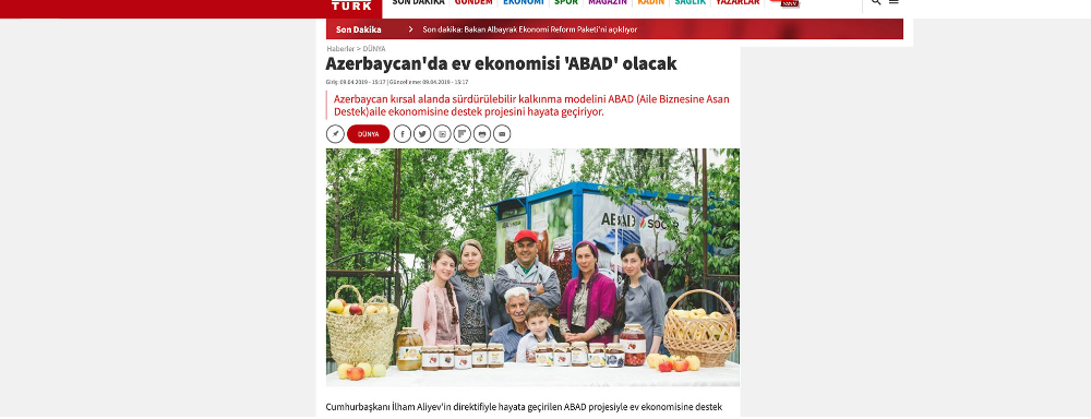 “ABAD” Türkiyə mətbuatında