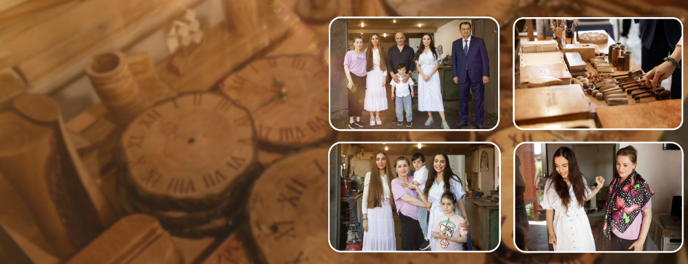 Leyla Əliyeva və Arzu Əliyeva Lənkəranda "ABAD"çı sənətkarın yaradıcılığı ilə tanış olublar