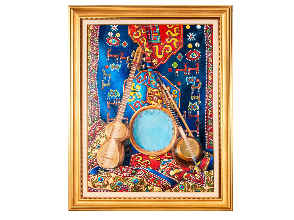 Musiqi alətləri (yağlı boya)